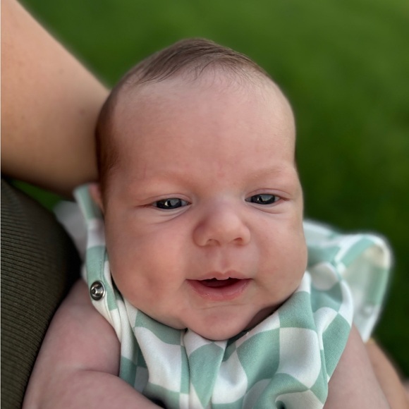 Mint Green Checkered Baby sleep sack - Picture 2 of 5